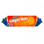 McVities Ginger Nuts 250g - Best Before: 16.12.23